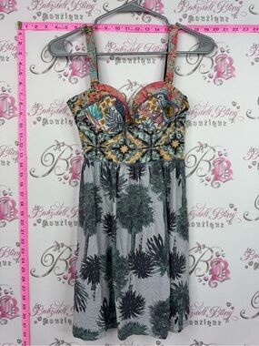 Maaji mini dress Multicolor Bustier Palm-Print Sundress
